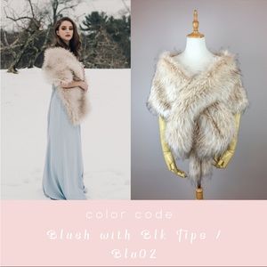 Size large faux fur shawl. Brand new with tags.